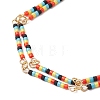 Glass Seed Beads Link Bracelets BJEW-MZ00148-03-3