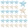 70Pcs 2 Colors Opaque Resin Cabochons RESI-PH0002-80-1