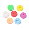 1302Pcs 7 Colors Flat Round Eco-Friendly Handmade Polymer Clay Beads CLAY-CJ0001-72-3