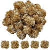 32Pcs Faux Fur Soft Sequins Pompom Ball DIY-SC0033-96A-1