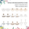 9 Pairs 9 Style Lotus & Teardrop & Triangle Plastic Imitation Pearl Beaded Stud Earrings EJEW-FI0001-21-2