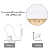 100Pcs Transparent Resin Earring Hooks RESI-CA0001-49-2