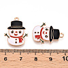 Christmas Theme Alloy Enamel Pendants ENAM-N056-403F-3