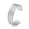 304 Stainless Steel Cuff Bangles BJEW-Z078-23P-1