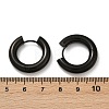 202 Stainless Steel Polishing Hoop Earrings EJEW-M106-02EB-04-5