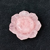 Natural Rose Quartz Lotus Lotus Sculpture Display Decorations PW-WGBA56A-02-1