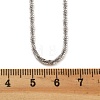 Brass Sterling Silver Chains Necklaces for Women NJEW-D302-25P-5