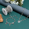 4 Yards Alloy Rhinestone Link Chains LCHA-PH0001-02P-4