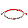 Resin Evil Eye Bead Link Couple Bracelets FS-WG1292E-03-1