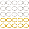 SOFPLATE 600Pcs 2 Colors Brass Split Rings KK-SP0001-82B-1