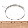 304 Stainless Steel Hinged Rhinestone Bangles for Women BJEW-K307-02P-3