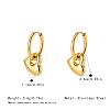 304 Stainless Steel Hoop Dangle Earrings for Women AF5026-3-2