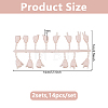 2 Sets Plastic Palm Model DIY-DC0004-35A-2
