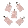 Natural Rose Quartz Pendants G-B127-09P-06-2