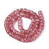 Crackle Transparent Glass Beads Strands GLAA-N069-03A-05-2