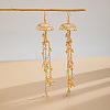 Alloy Jellyfish Tassel Dangle Earrings FS-WGBA216-04-1