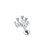 304 Stainless Steel Cubic Zirconia Cartilage Earrings WGBE79F-02-2