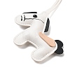 Horse PU Leather Pendant Decorations HJEW-A012-01F-3