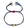 304 Stainless Steel Alphabet Bead Adjustable Bracelets IC6774-10-1