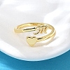 Brass Cuff Rings for Women RJEW-U044-M-2