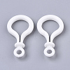 Opaque Solid Color Bulb Shaped Plastic Push Gate Snap Keychain Clasp Findings LS-KY-T021-01L-2