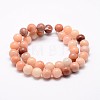 Natural Pink Aventurine Beads Strands X-G-P257-05-6mm-3