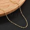 Brass Cable Chain Necklaces for Women NJEW-D302-48G-3