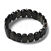 Natural Golden Sheen Obsidian Beaded Stretch Bracelet G-E010-01-05-1