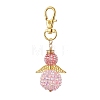 Angel Glass Seed Bead Pendant Decorations HJEW-MZ00088-05-1