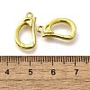 Brass Micro Pave Clear Cubic Zirconia Fold Over Clasps KK-M316-01G-3