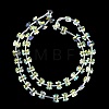 Electroplate Glass Beads Strands EGLA-B007-03A-3