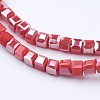 Electroplate Opaque Glass Beads Strands LS-EGLA-F121-HR-C01-3