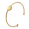 304 Stainless Steel Cuff Bangles STAS-Z108-08G-02-4