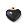 304 Stainless Steel Enamel Pendants STAS-Q350-19G-B-1