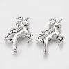 Tibetan Style Alloy Pendants X-TIBEP-T052-28AS-RS-1