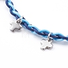 Adjustable Nylon Thread Braided Bead Bracelets BJEW-JB06058-04-2