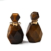 Natural Tiger Eye Perfume Bottle Pendants G-B149-02G-07-1