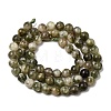 Natural Green Lepidolite Beads Strands G-K350-B01-6mm-3