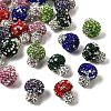 Handmade Polymer Clay Rhinestone Beads CLAY-Z005-01A-1