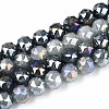 Anti-Tarnish Electroplate Glass Beads Strands GLAA-N064-10mm-M-3