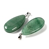 Natural Green Aventurine Pendants GG-CBACB71-02P-06-2