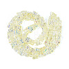 Baking Paint Electroplate Transparent Glass Beads Strands EGLA-N020-05H-2