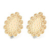 Brass Stud Earring Findings KK-N232-336LG-1