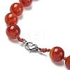 Natural Carnelian Beaded Necklaces NJEW-S405-16-5