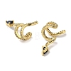 Rack Plating Brass Micro Pave Cubic Zirconia Cuff Earrings EJEW-R162-47G-2