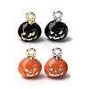 Halloween Alloy Enamel Charms ENAM-D307-01B-1
