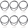 10Pcs Round Leather Cord Necklaces Making MAK-CL0001-06B-7