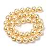 Electroplated Shell Pearl Beads Strands BSHE-G041-12mm-01-2