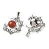 Natural Red Jasper Pendants G-B194-01P-06-2