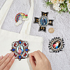 4Pcs 4 Styles Non-Woven Fabric Ornament Accessories DIY-PH0038-49-3